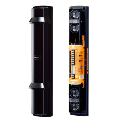 Barrera de infrarrojos 4 haces Protección perimetral 60m Doble modulación, 4 frecuencias Optex SL-200QDP