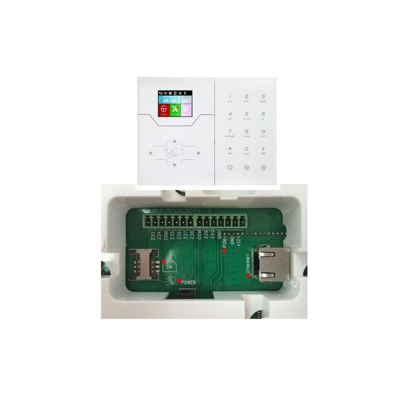 Central de Alarma Bysecur IP LCD .Módulo IP + GSM / GPRS . Control por APP