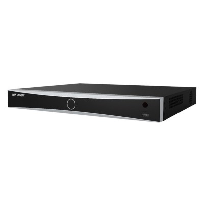 Grabador NVR 16CH 4K 1U 16PoE Acusense  Motion Detection 2.0 2HDD E/S Audio Alarma 4/1 Hikvision