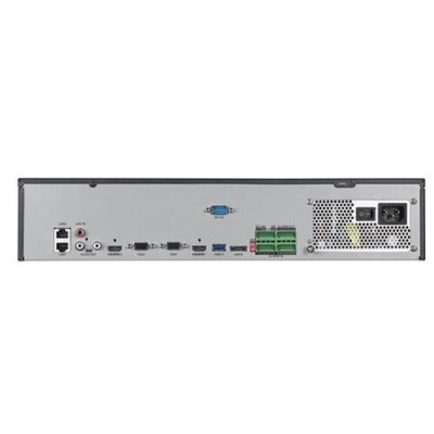 Grabador NVR 64CH 12MP 3U 4K DeepinMind Analítica inteligente Perimetral Reconocimiento Facial Alarma 8HDD Hikvision