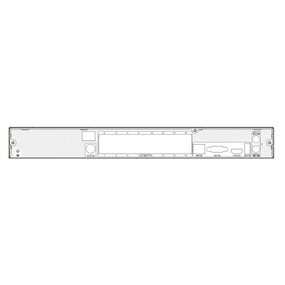 Grabador NVR IP 16CH 8MP 16PoE 2HDD VCA Facial Matrículas Perímetro