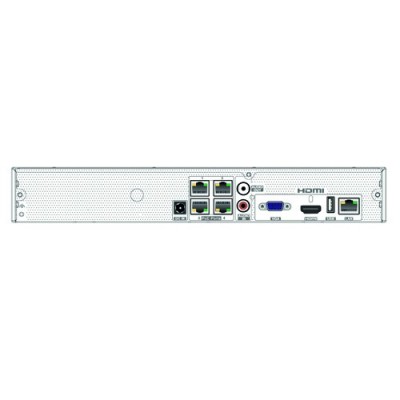 Grabador NVR IP 4CH 8MP 4CH PoE 1HDD VCA Facial Matrículas Perímetro