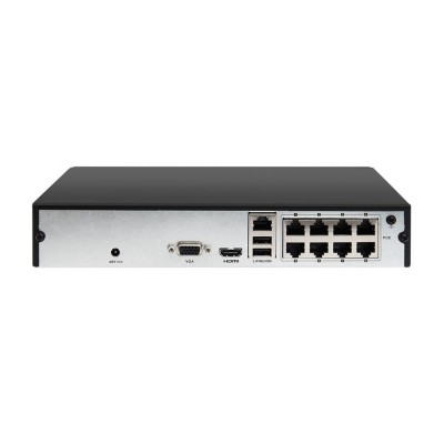 Grabador NVR IP 8CH 8PoE 4MP 60Mbps Mini 1U 1HDD Hikvision
