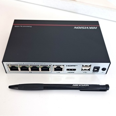 Grabador NVR para cámaras IP 4CH 4MP 4CH PoE Disco sólido eSSD 1 TB incluido