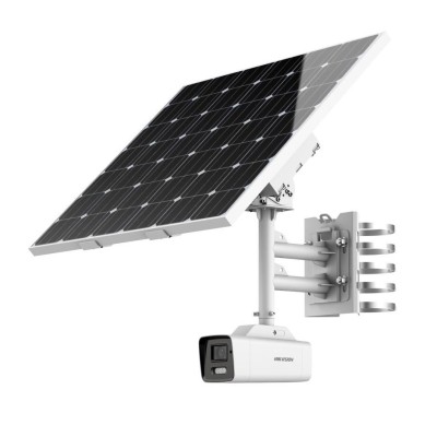 Kit Cámara Bullet 4MP 8-32 mm con energía solar ANPR 4G