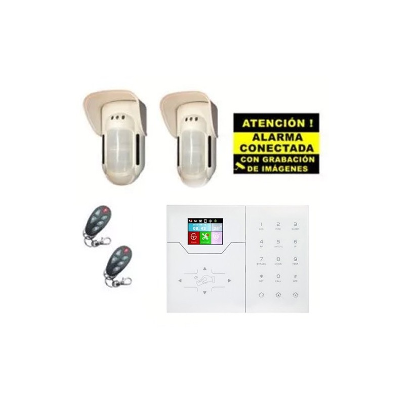 Kit de Alarma Bysecur IP / GSM. Central + 2 Volumétricos de exterior + 2 Mandos