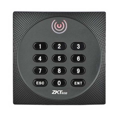 Lector de accesos Dual 125kHz/13,56MHz Teclado OSDP ZKTeco KR614 IP64