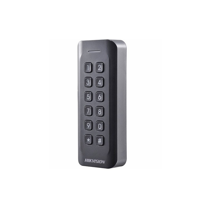 Lector de tarjetas Mifare con teclado Hikvision