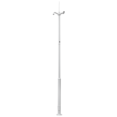 Mástil Desmontable para CCTV de 4.5 metros Color Blanco