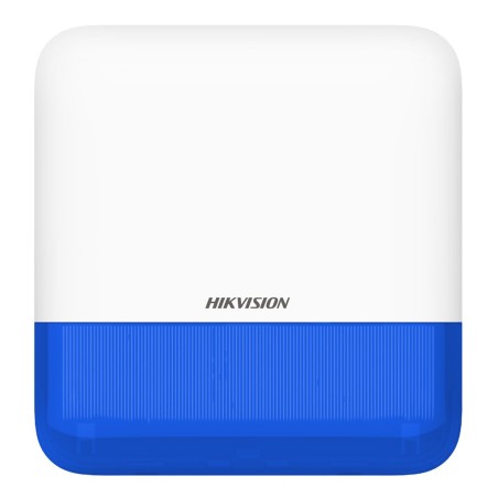 Sirena inalámbrica de exterior compatible 868 Mhz Hikvision AXPRO Indicador Azul