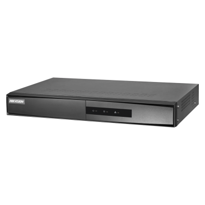 Grabador NVR IP 4CH 4MP 40/60Mbps mini 1U HDMI/VGA simultánea 1HDD Hikvision