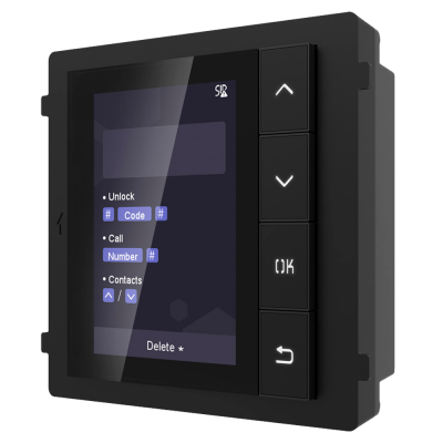 Módulo display para videoporteros IP modulares Hikvision empotrado/superficie