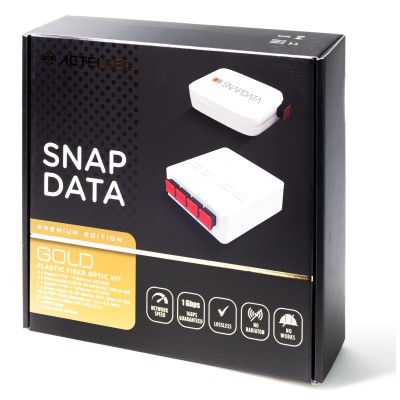 Kit Gold de Fibra Optica Plástica (4 conversores + switch)