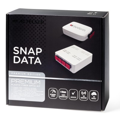 Kit Premium Snap Data de Fibra Optica Plástica