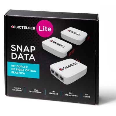 Kit Dúplex Lite de Fibra Óptica Plástica Snap Data